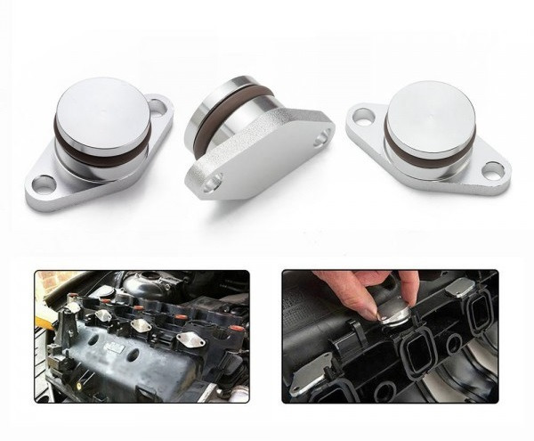Twowinds Aanzuigbrug, schroefkleppen, afdichtingsset, 6 stoppen met 32 mm en 20 afdichtingen, compatibel met BMW E39, E46, E60, E61, E63, E64, E67, E81, E82, E88, E90, E91, E92, E93, X3, E83, X5